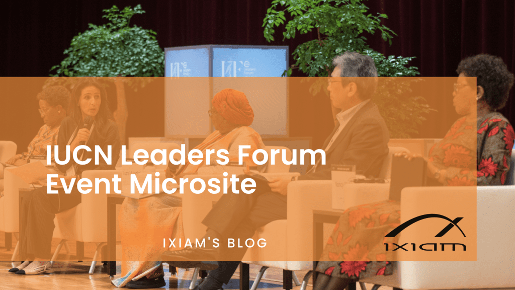 IUCN Leaders Forum Event Microsite