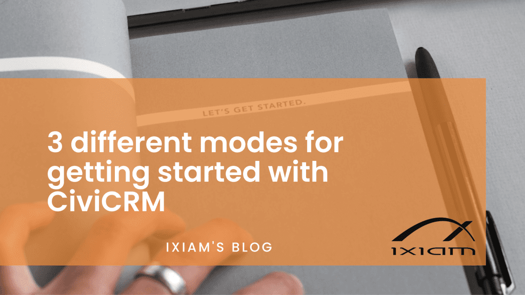 3 different modes for getting started with CiviCRM
