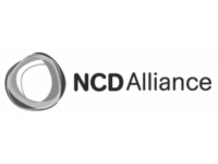 NCD Alliance logo featuring a circular, grey emblem and the words 'NCD Alliance'
